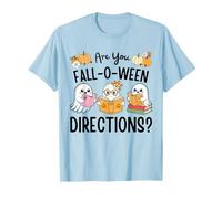 Insegnante Halloween Are You Fall O Ween Directions Ghost Pun Maglietta