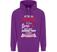 Insegnante i Know Everything Divertente Insegnamento Uomo Felpa