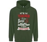 Insegnante i Know Everything Divertente Insegnamento Uomo Felpa