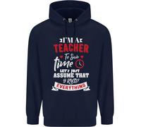 Insegnante i Know Everything Divertente Insegnamento Uomo Felpa