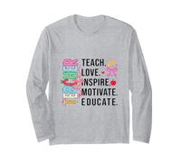 Insegnante Ispira Educare Apprezzamento Maglia a Manica