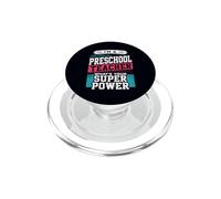 Insegnante prescolare qual è il tuo super potere divertente educatore PopSockets PopGrip per MagSafe
