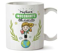 Insegnante. Professoressa Tazze Originali di caffè e Colazione da Regalare Lavoratori e Professionisti - Migliore Insegnante del Mondo - Ceramica 350 ml