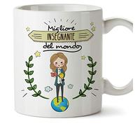 Insegnante Professoressa Tazze Originali di caffè e Colazione da Regalare Lavoratori e Professionisti - Migliore Insegnante del Mondo - Ceramica 350 ml