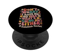 Insegnante sostituto divertente PopSockets PopGrip Adesivo