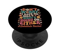 Insegnante sostituto divertente PopSockets PopGrip Adesivo