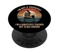 Insegnante sostituto vintage PopSockets PopGrip Adesivo