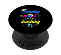 Insegnante Spiaggia Non Insegnare Spiaggia Divertimento Estate Vibe Vacanza PopSockets PopGrip Adesivo