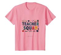 Insegnante Squad: Educatore Ispirante Gift Art, Insegnante Maglietta, Bambini, Rosa, 8 Anni