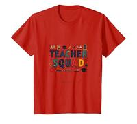 Insegnante Squad: Educatore Ispirante Gift Art, Insegnante Maglietta, Bambini, Rosso, 2 Anni