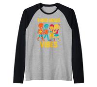 Insegnante Terzo Grado Vibes Donna Carina Primo Giorno Maglia con Maniche Raglan