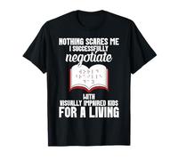 Insegnante Vit Speciale Ed Negoziare Insegnante Ipovedente Maglietta