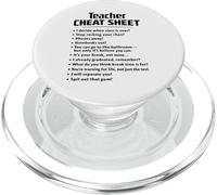 Insegnanti CHEAT-SHEET Insegnante di apprezzamento dell'insegnamento inglese PopSockets PopGrip per MagSafe