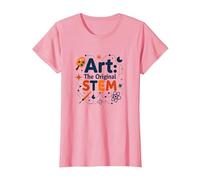 Insegnanti d'Arte Arte L'Originale STEM Educazione Creativa Maglietta, Donna, Rosa, L