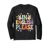 Insegnanti di Inglese Insegnanti in English Please Maglia a Manica
