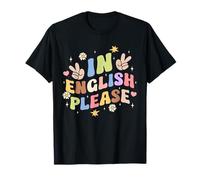 Insegnanti di inglese insegnanti In English Please Maglietta