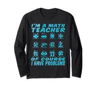 Insegnanti di Matematica - Io Sono Un Insegnante di Matematica Camicie di Matematica per Insegnanti Maglia a Manica