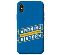 Insegnare citazione divertente Avvertimento può iniziare a parlare di storia Custodia per iPhone X/XS