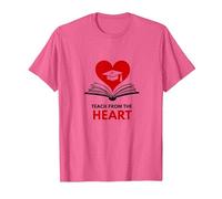 Insegnare dal Cuore Insegnante ispiratore, Insegnante Maglietta, Uomo, Rosa mélange, L