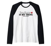 Insegnare è la mia Cosa SPED Squad Educazione Speciale Insegnante Maglia con Maniche Raglan