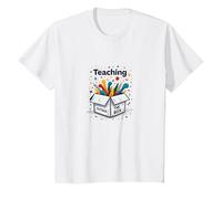 Insegnare Fuori dagli schemi Ispirazione per l'istruzione Speciale Maglietta, Bambini, Bianco, 4 Anni