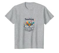 Insegnare Fuori dagli schemi Ispirazione per l'istruzione Speciale Maglietta, Bambini, Grigio Melange, 8 Anni