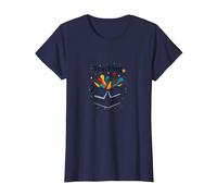 Insegnare Fuori dagli schemi Ispirazione per l'istruzione Speciale Maglietta, Donna, Navy, S