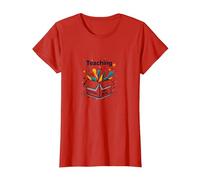 Insegnare Fuori dagli schemi Ispirazione per l'istruzione Speciale Maglietta, Donna, Rosso, XL
