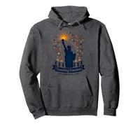 Insegnare la libertà Uno Sparkler alla Volta Felpa con Cappuccio, Unisex per Adulti, Grigio Scuro, S