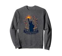 Insegnare la libertà Uno Sparkler alla Volta Felpa, Unisex per Adulti, Grigio Scuro, S