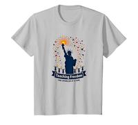 Insegnare la libertà Uno Sparkler alla Volta Maglietta, Bambini, Argento, 4 Anni