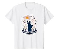 Insegnare la libertà Uno Sparkler alla Volta Maglietta, Bambini, Bianco, 2 Anni