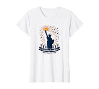 Insegnare la libertà Uno Sparkler alla Volta Maglietta, Donna, Bianco, 3XL