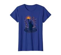 Insegnare la libertà Uno Sparkler alla Volta Maglietta, Donna, Blu Reale, XS