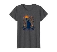 Insegnare la libertà Uno Sparkler alla Volta Maglietta, Donna, Grigio Scuro, 3XL