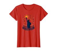 Insegnare la libertà Uno Sparkler alla Volta Maglietta, Donna, Rosso, XS