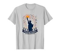 Insegnare la libertà Uno Sparkler alla Volta Maglietta, Uomo, Argento, XL