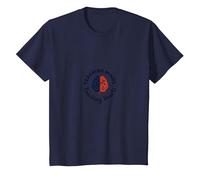 Insegnare Menti Toccando Cuori Ispirazione Educatore Maglietta, Bambini, Navy, 4 Anni