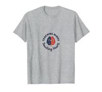 Insegnare Menti Toccando Cuori Ispirazione Educatore Maglietta, Uomo, Grigio Melange, 3XL