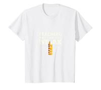 Insegnare Non ai deboli: Mantra Motivazionale dell'educatore Maglietta, Bambini, Bianco, 3 Anni