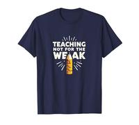 Insegnare Non ai deboli: Mantra Motivazionale dell'educatore Maglietta, Uomo, Navy, XXL