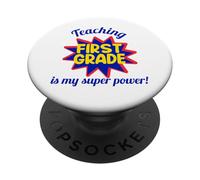 Insegnare prima elementare è il mio super potere divertente insegnante PopSockets PopGrip Adesivo