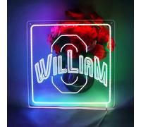 Insegne al neon di calcio personalizzate per la decorazione della parete Università 3D intaglio luci al neon della squadra di calcio per la camera da letto segni a led adatti per dormitorio uomo