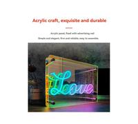 Insegne al Neon Luci 3D Lampada da Tavolo A LED Colorata Specchio A Mille Strati Illuminazione D'Atmosfera per La Decorazione di Compleanno di ESport