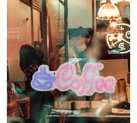 Insegne al neon per caffè come accessori decorativi da parete per