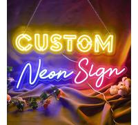 Insegne al neon personalizzate, grandi cartelli al neon personalizzati per camera da letto, compleanno, matrimonio, festa, bar, decorazione per la casa negozio nome luci logo regalo