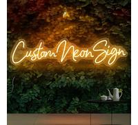 Insegne al neon personalizzate, per decorazione da parete, grandi cartelli al neon personalizzati per camera da letto, compleanno, matrimonio, bar, decorazione per la casa