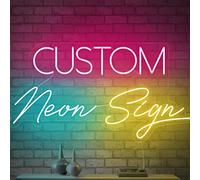 Insegne al neon personalizzate, per decorazione da parete, grandi cartelli al neon personalizzati per camera da letto, compleanno, matrimonio, bar, decorazione per la casa