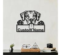 Insegne in Di legno personalizzate per cani Rhodesian Ridgeback | Cartello in Di legno personalizzato Rhodesian Ridgeback | Animali Divertenti | Regalo per la festa del papà | animali domestici