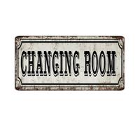 Insegne in metallo personalizzate per esterni spogliatoio decorazione domestica cartello in metallo in alluminio per camera da letto cortile affari poster artistico nero bianco regalo per esterni 15,5